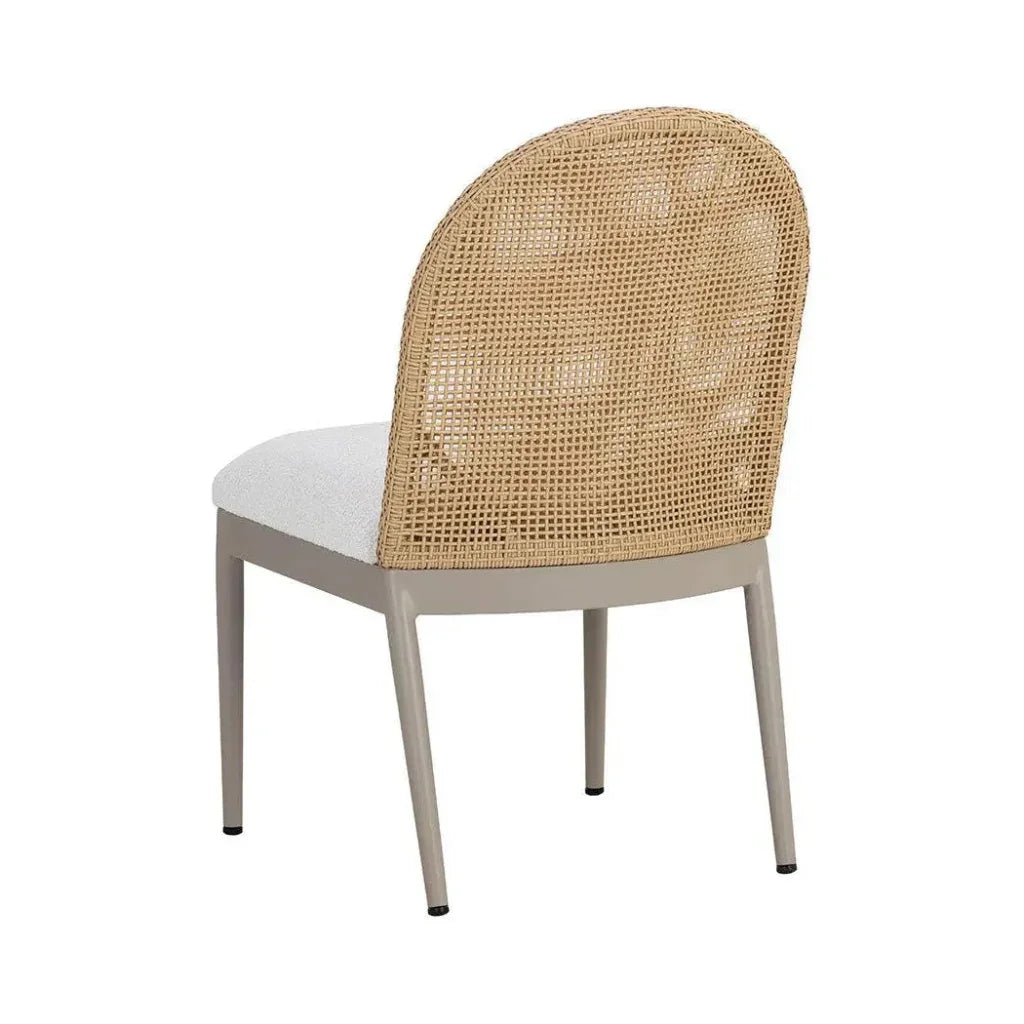 Calandri Fabric Outdoor Dining Chair 2PC - LOOMLAN - SUNPAN - Outdoor Dining Chairs