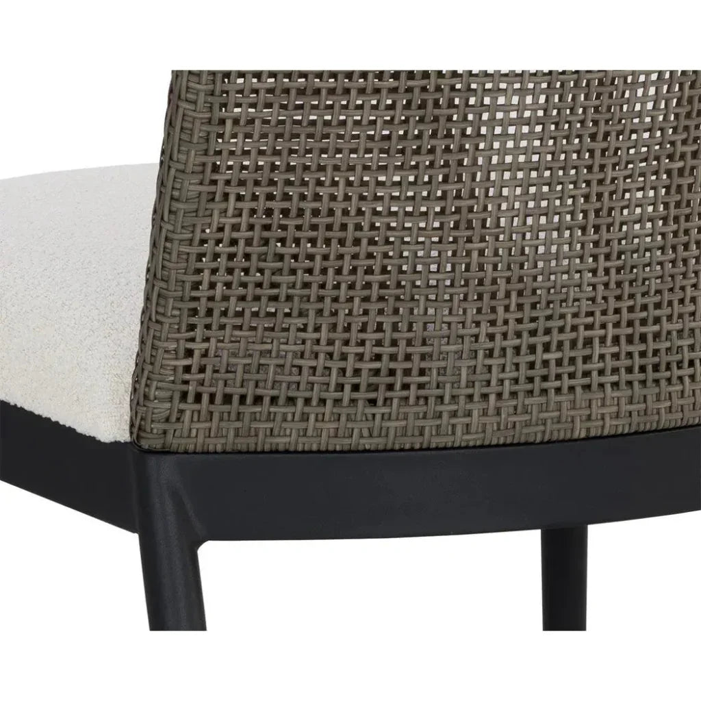 Calandri Fabric Outdoor Dining Chair 2PC - LOOMLAN - SUNPAN - Outdoor Dining Chairs