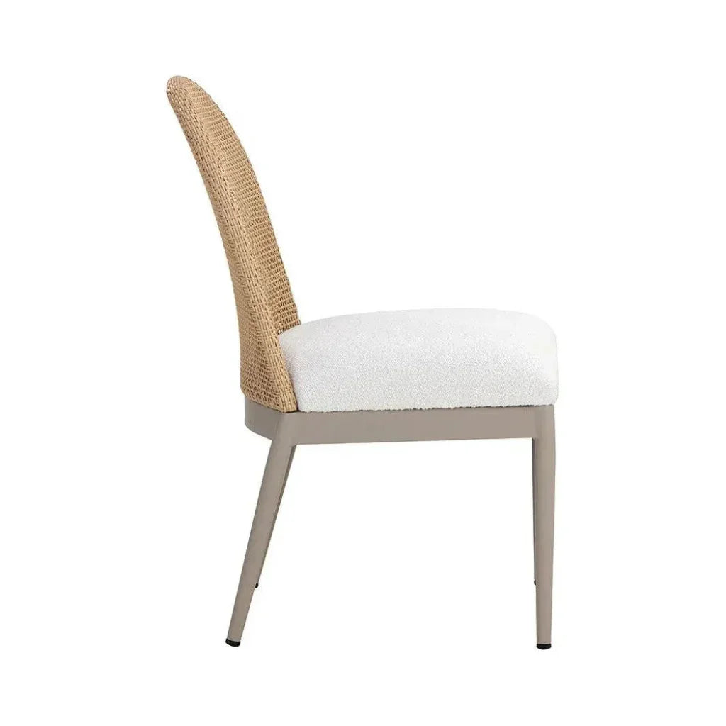 Calandri Fabric Outdoor Dining Chair 2PC - LOOMLAN - SUNPAN - Outdoor Dining Chairs