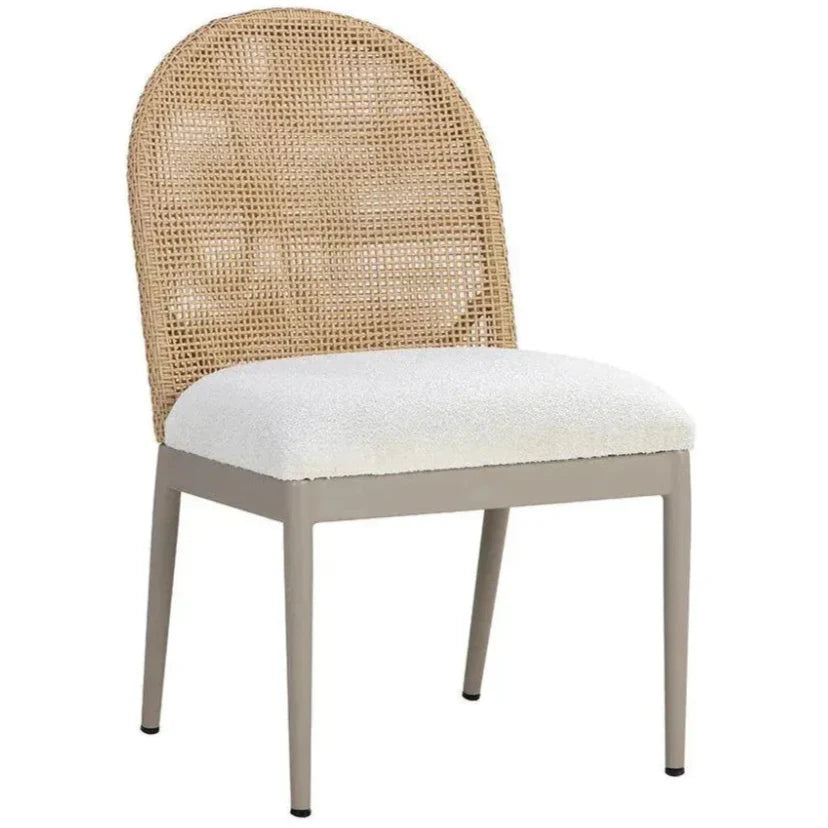 Calandri Fabric Outdoor Dining Chair 2PC - LOOMLAN - SUNPAN - Outdoor Dining Chairs