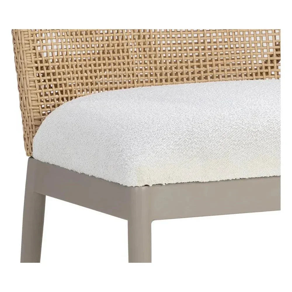Calandri Fabric Outdoor Dining Chair 2PC - LOOMLAN - SUNPAN - Outdoor Dining Chairs