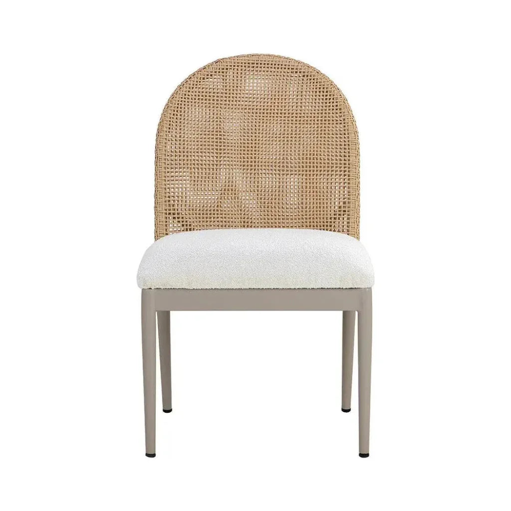 Calandri Fabric Outdoor Dining Chair 2PC - LOOMLAN - SUNPAN - Outdoor Dining Chairs