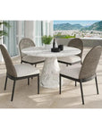 Calandri Fabric Outdoor Dining Chair 2PC - LOOMLAN - SUNPAN - Outdoor Dining Chairs