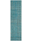 LOOMLAN Rugs Calista Teal Washable Indoor-Outdoor Rug