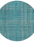 LOOMLAN Rugs Calista Teal Washable Indoor-Outdoor Rug