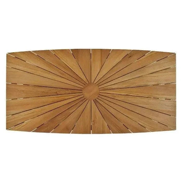 Cambria Rectangular Teak Outdoor Dining Table - LOOMLAN - HiTeak - Outdoor Dining Tables