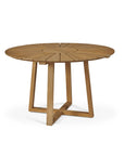 Cambria Teak Patio Round Dining Set 5PC - LOOMLAN - HiTeak - Outdoor Dining Sets