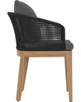 Capri Fabric Outdoor Dining Armchair - LOOMLAN - SUNPAN - Outdoor Dining Chairs