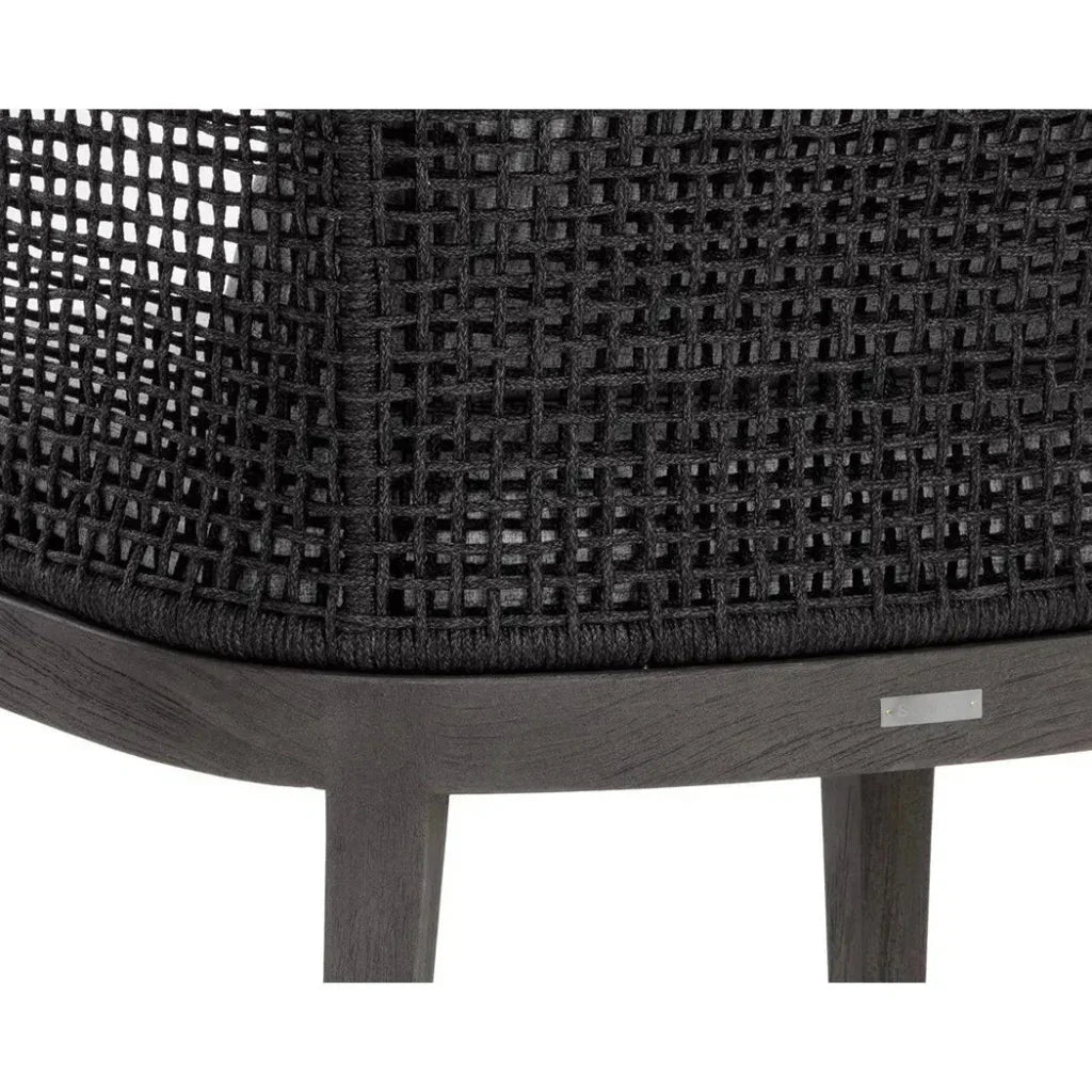 Capri Fabric Outdoor Dining Armchair - LOOMLAN - SUNPAN - Outdoor Dining Chairs
