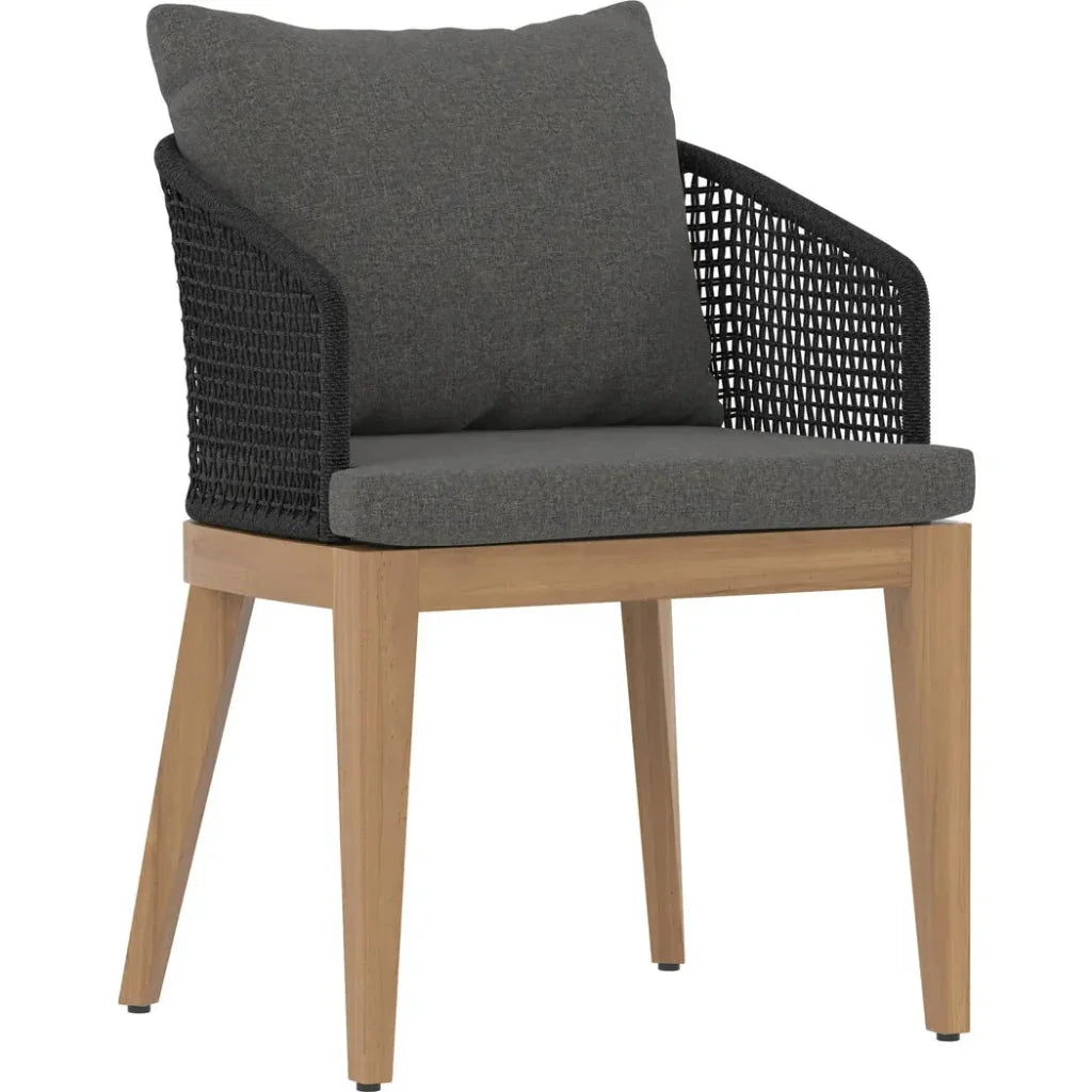 Capri Fabric Outdoor Dining Armchair - LOOMLAN - SUNPAN - Outdoor Dining Chairs