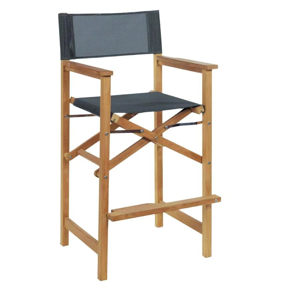 Captain Teak Outdoor Bar Armchair - LOOMLAN - HiTeak - Outdoor Bar Stools