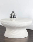 Cara Coffee Table White Concrete - LOOMLAN - SUNPAN - Outdoor Coffee Tables