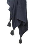 Carla Grey Outdoor Throw Blanket - LOOMLAN - LOOMLAN - Outdoor Blankets