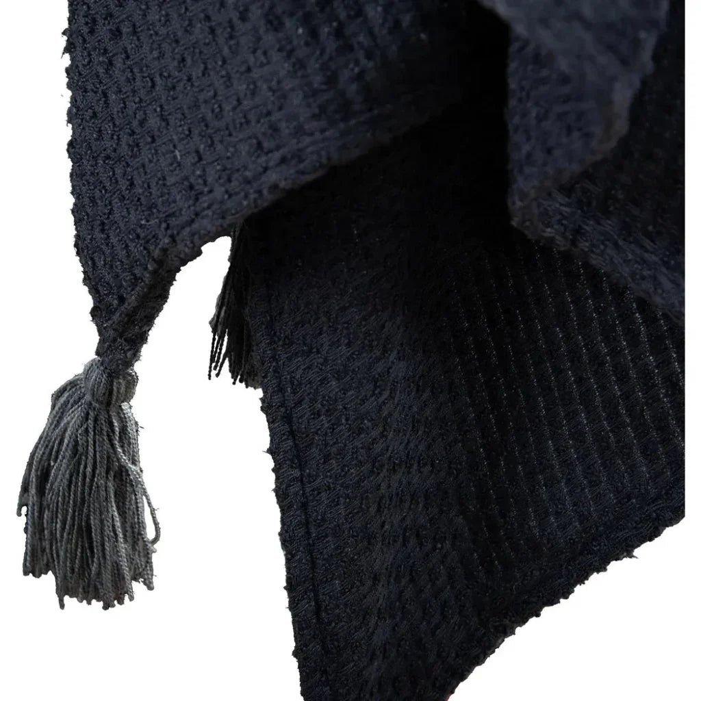 Carla Grey Outdoor Throw Blanket - LOOMLAN - LOOMLAN - Outdoor Blankets