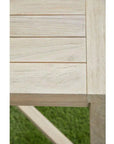 Carmel Outdoor 42" Square Counter Table Gray Teak - LOOMLAN - Essentials For Living - Outdoor Counter Tables
