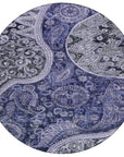LOOMLAN Rugs Carmina Blue Washable Indoor-Outdoor Rug