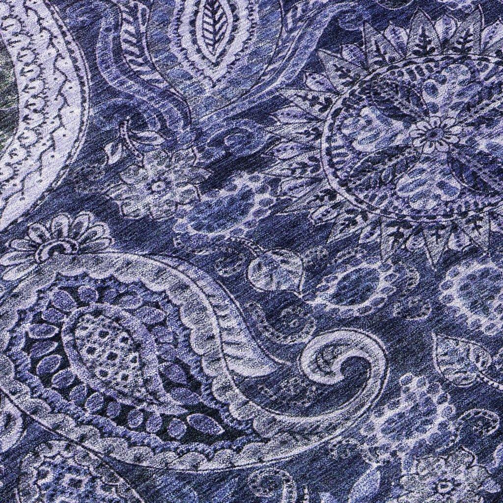 LOOMLAN Rugs Carmina Blue Washable Indoor-Outdoor Rug