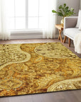 LOOMLAN Rugs Carmina Orange Washable Indoor-Outdoor Rug