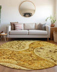 LOOMLAN Rugs Carmina Orange Washable Indoor-Outdoor Rug