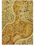 LOOMLAN Rugs Carmina Orange Washable Indoor-Outdoor Rug