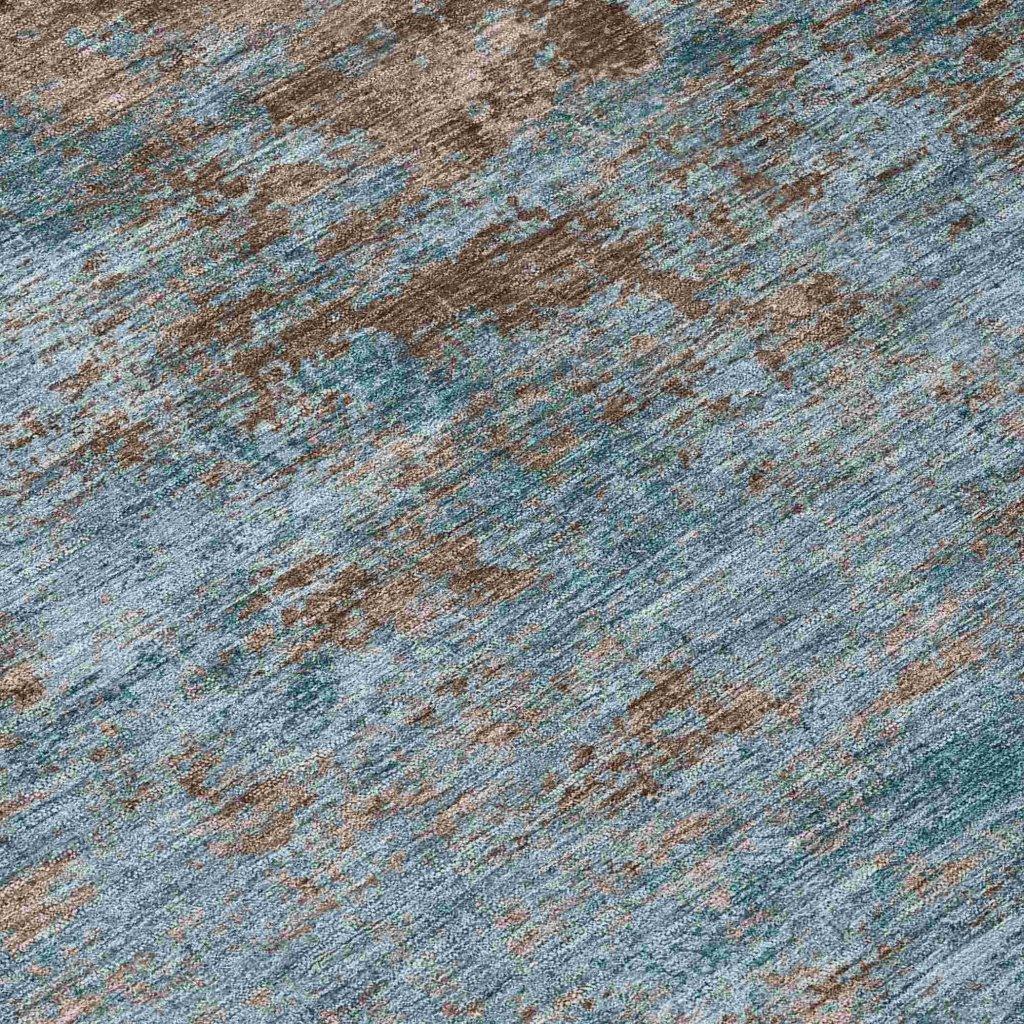 LOOMLAN Rugs Carmine Teal Washable Indoor-Outdoor Rug