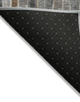 LOOMLAN Rugs Casava Gray Washable Indoor-Outdoor Rug