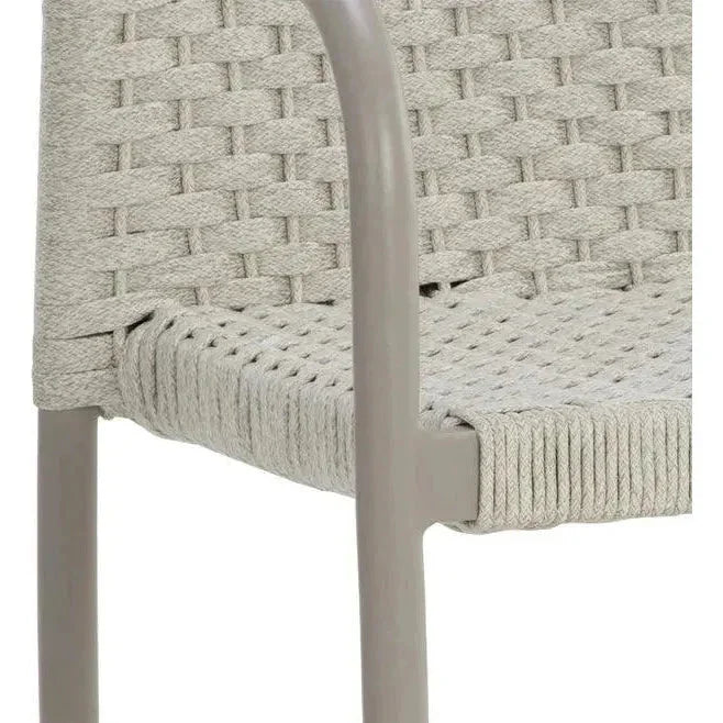 Casella Stackable Dining Armchair Cream - Classic 2PC - LOOMLAN - SUNPAN - Outdoor Dining Chairs
