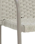 Casella Stackable Dining Armchair Cream - Classic 2PC - LOOMLAN - SUNPAN - Outdoor Dining Chairs