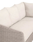 Caspian Olefin Fabric Outdoor Modular Arm Sofa - LOOMLAN - Essentials For Living - Outdoor Sofas & Loveseats