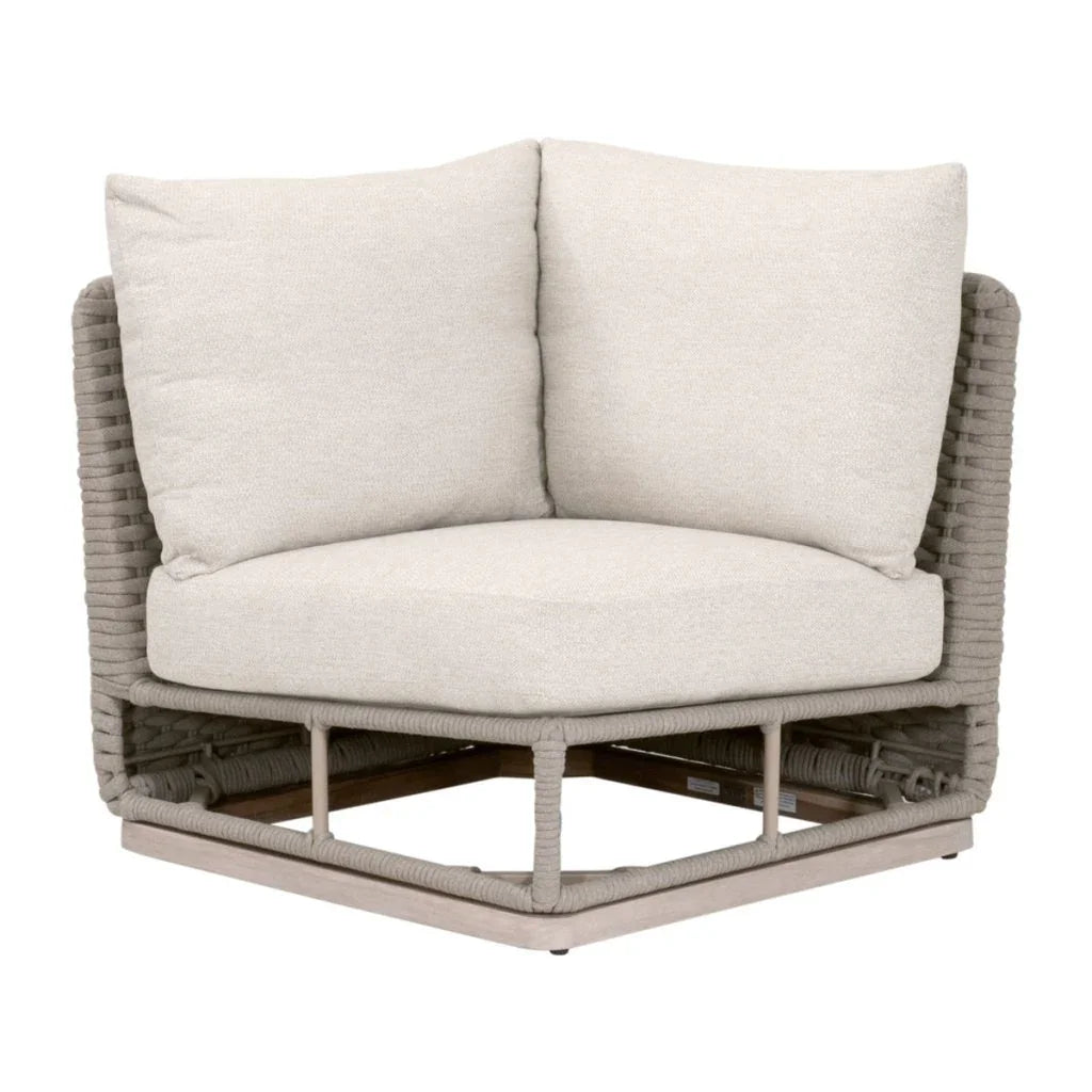 Caspian Olefin Fabric Outdoor Modular Corner Sofa - LOOMLAN - Essentials For Living - Outdoor Sofas & Loveseats