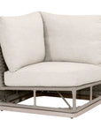 Caspian Olefin Fabric Outdoor Modular Corner Sofa - LOOMLAN - Essentials For Living - Outdoor Sofas & Loveseats