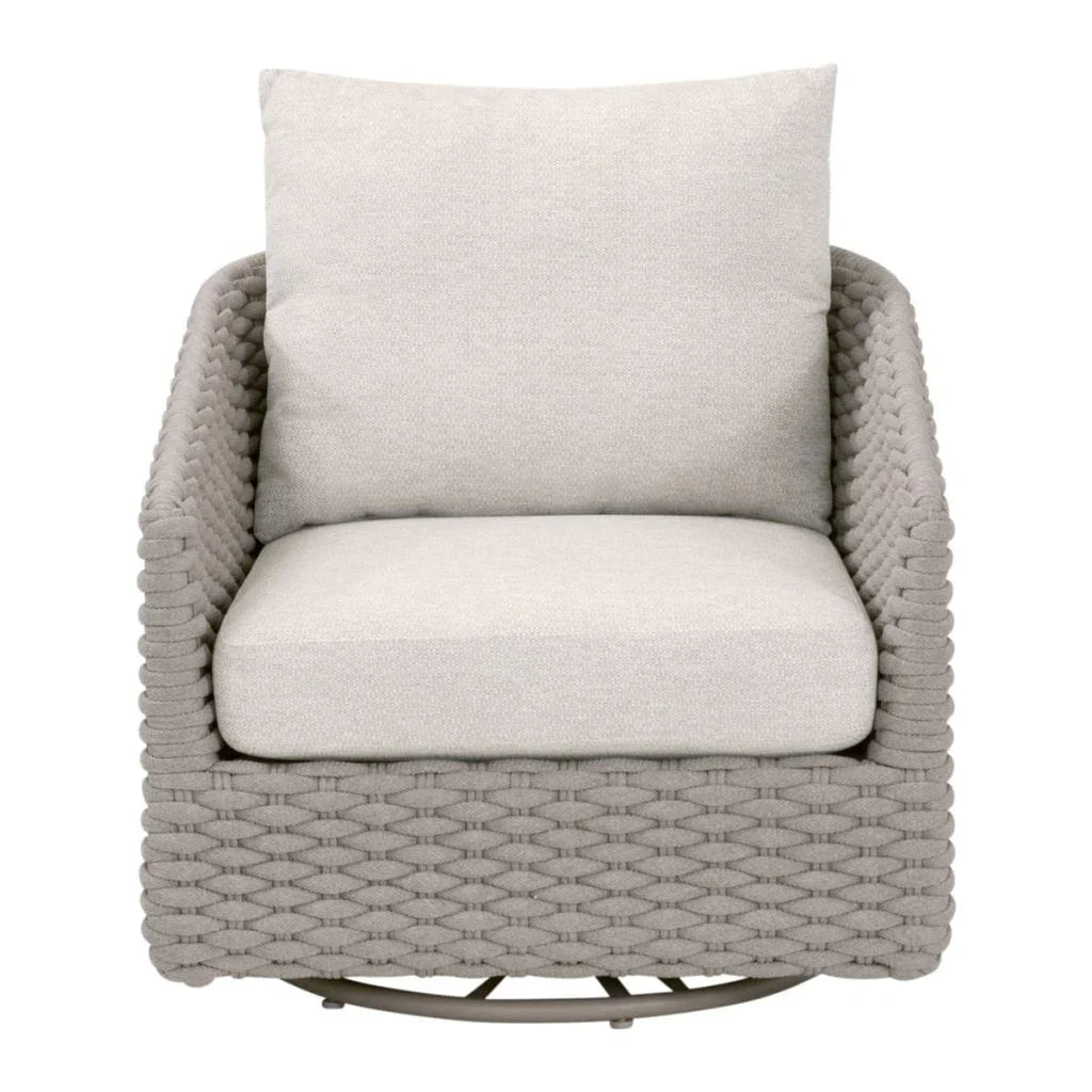 Caspian Olefin Fabric Outdoor Swivel Rocker Sofa Chair - LOOMLAN - Essentials For Living - Outdoor Sofas & Loveseats