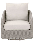 Caspian Olefin Fabric Outdoor Swivel Rocker Sofa Chair - LOOMLAN - Essentials For Living - Outdoor Sofas & Loveseats
