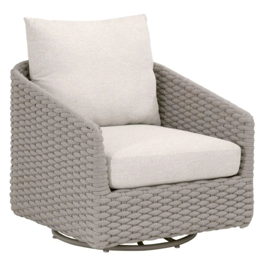 Caspian Olefin Fabric Outdoor Swivel Rocker Sofa Chair - LOOMLAN - Essentials For Living - Outdoor Sofas & Loveseats