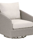 Caspian Olefin Fabric Outdoor Swivel Rocker Sofa Chair - LOOMLAN - Essentials For Living - Outdoor Sofas & Loveseats