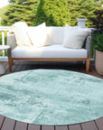 LOOMLAN Rugs Cassiva Blue Washable Indoor-Outdoor Rug