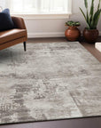 LOOMLAN Rugs Cassiva Brown Washable Indoor-Outdoor Rug
