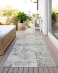 LOOMLAN Rugs Cassiva Brown Washable Indoor-Outdoor Rug