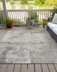 LOOMLAN Rugs Cassiva Brown Washable Indoor-Outdoor Rug