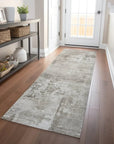 LOOMLAN Rugs Cassiva Brown Washable Indoor-Outdoor Rug