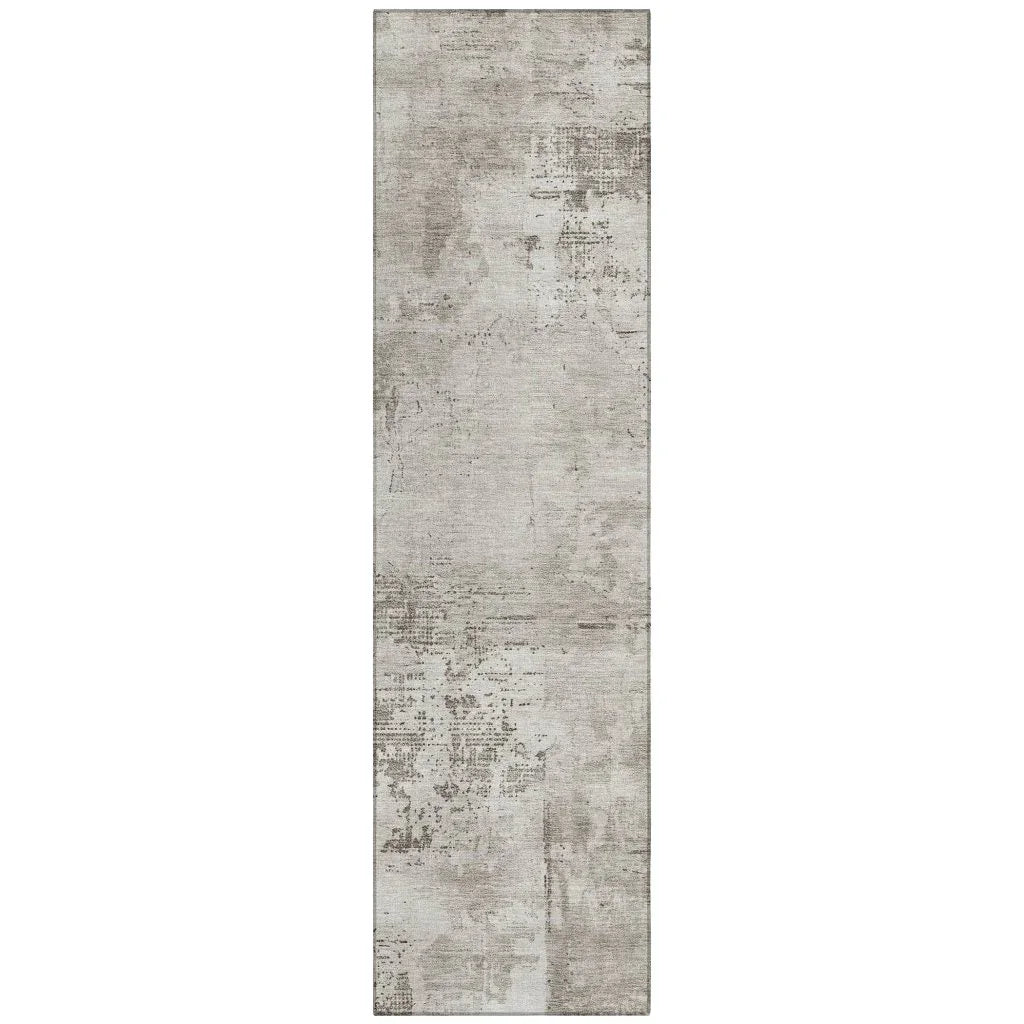 LOOMLAN Rugs Cassiva Brown Washable Indoor-Outdoor Rug