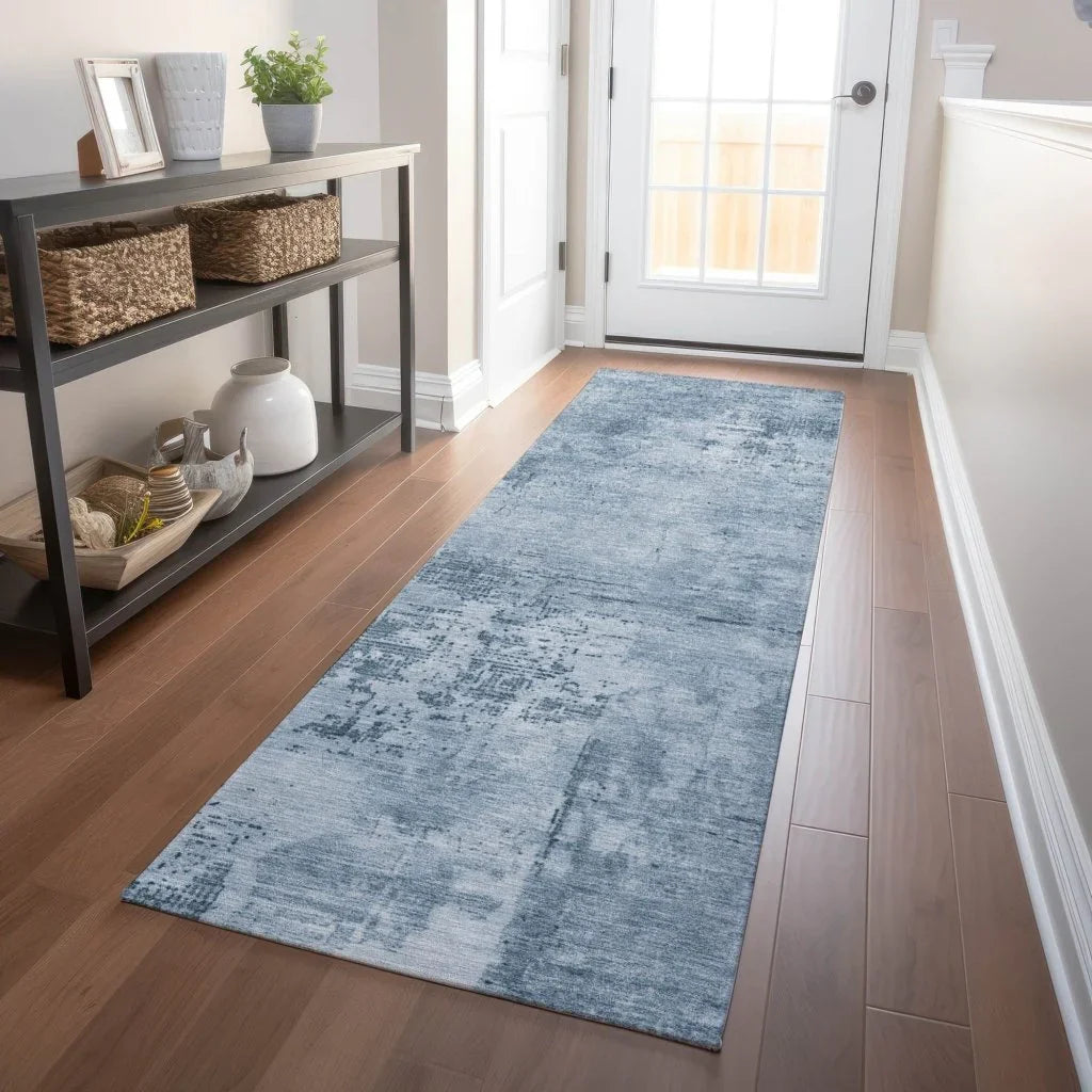 LOOMLAN Rugs Cassiva Denim Washable Indoor-Outdoor Rug