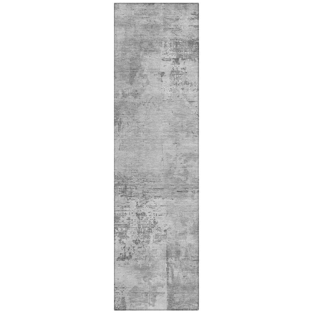 LOOMLAN Rugs Cassiva Gray Washable Indoor-Outdoor Rug