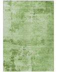 LOOMLAN Rugs Cassiva Green Washable Indoor-Outdoor Rug