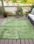 LOOMLAN Rugs Cassiva Green Washable Indoor-Outdoor Rug