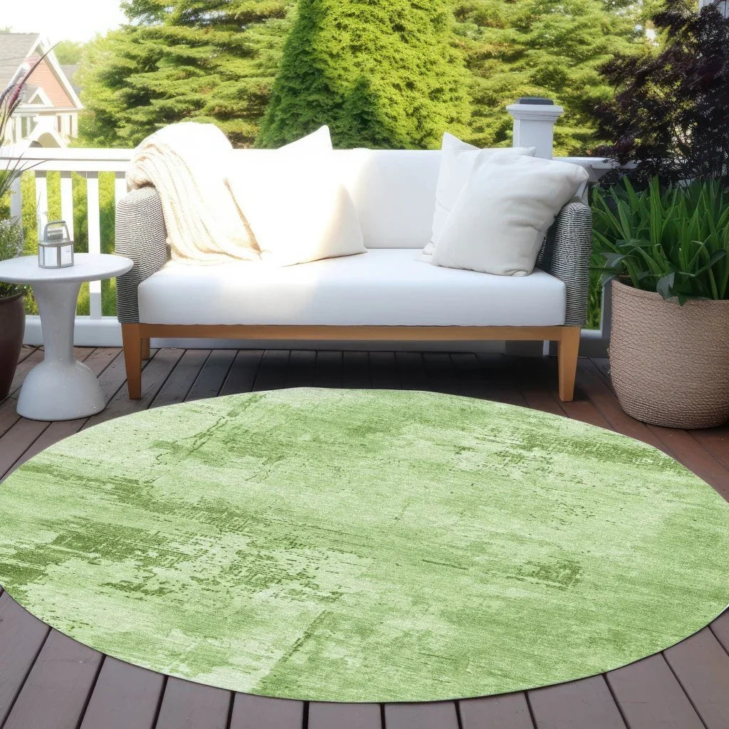 LOOMLAN Rugs Cassiva Green Washable Indoor-Outdoor Rug
