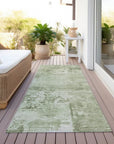 LOOMLAN Rugs Cassiva Olive Washable Indoor-Outdoor Rug