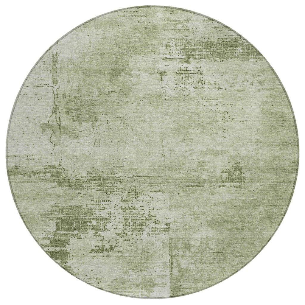 LOOMLAN Rugs Cassiva Olive Washable Indoor-Outdoor Rug
