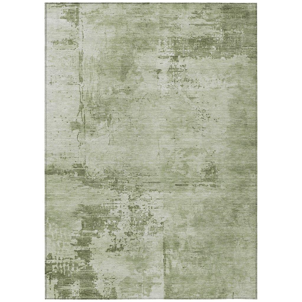 LOOMLAN Rugs Cassiva Olive Washable Indoor-Outdoor Rug