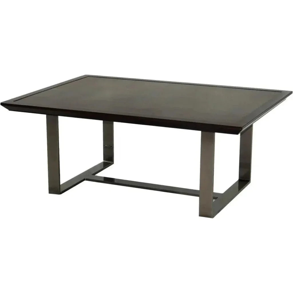 Castelle a Cast Aluminum Rectangular Coffee Table - LOOMLAN - Castelle - Outdoor Coffee Tables